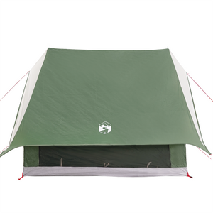 Tenda da Campeggio a Forma di A 3-Persone Verde Impermeabile