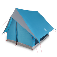 Tenda da Campeggio A-Frame per 3 Persone Blu Impermeabile