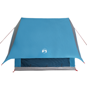 Tenda da Campeggio A-Frame per 3 Persone Blu Impermeabile