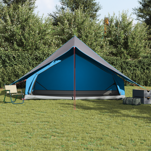 Tenda Familiare A-Frame 7 Persone Blu Impermeabile