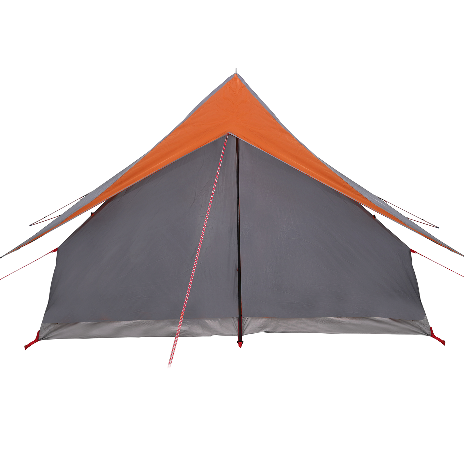 Tenda Familiare A-Frame 7-Persone Grigia e Arancione Impermeabile
