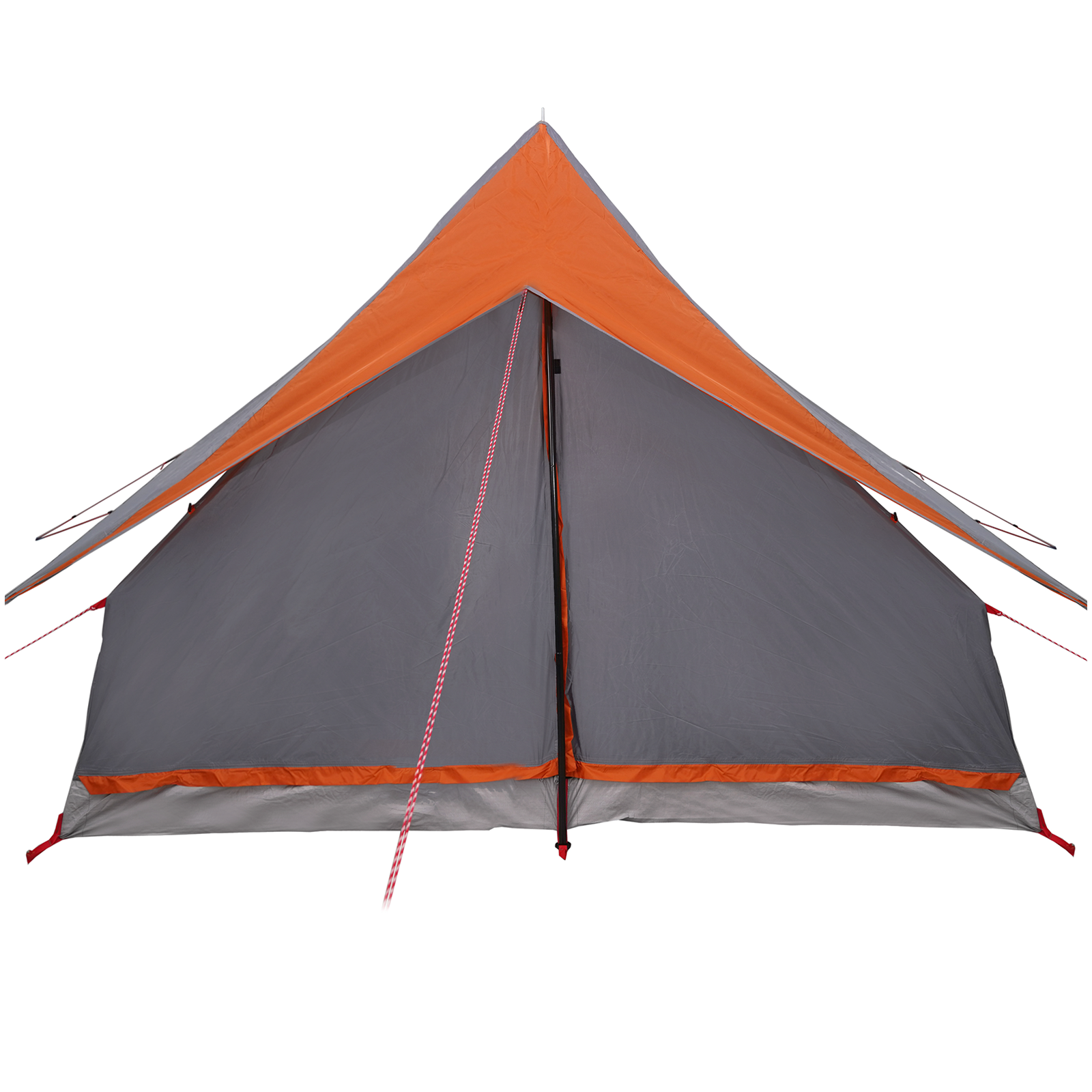 Tenda Familiare A-Frame 7-Persone Grigia e Arancione Impermeabile