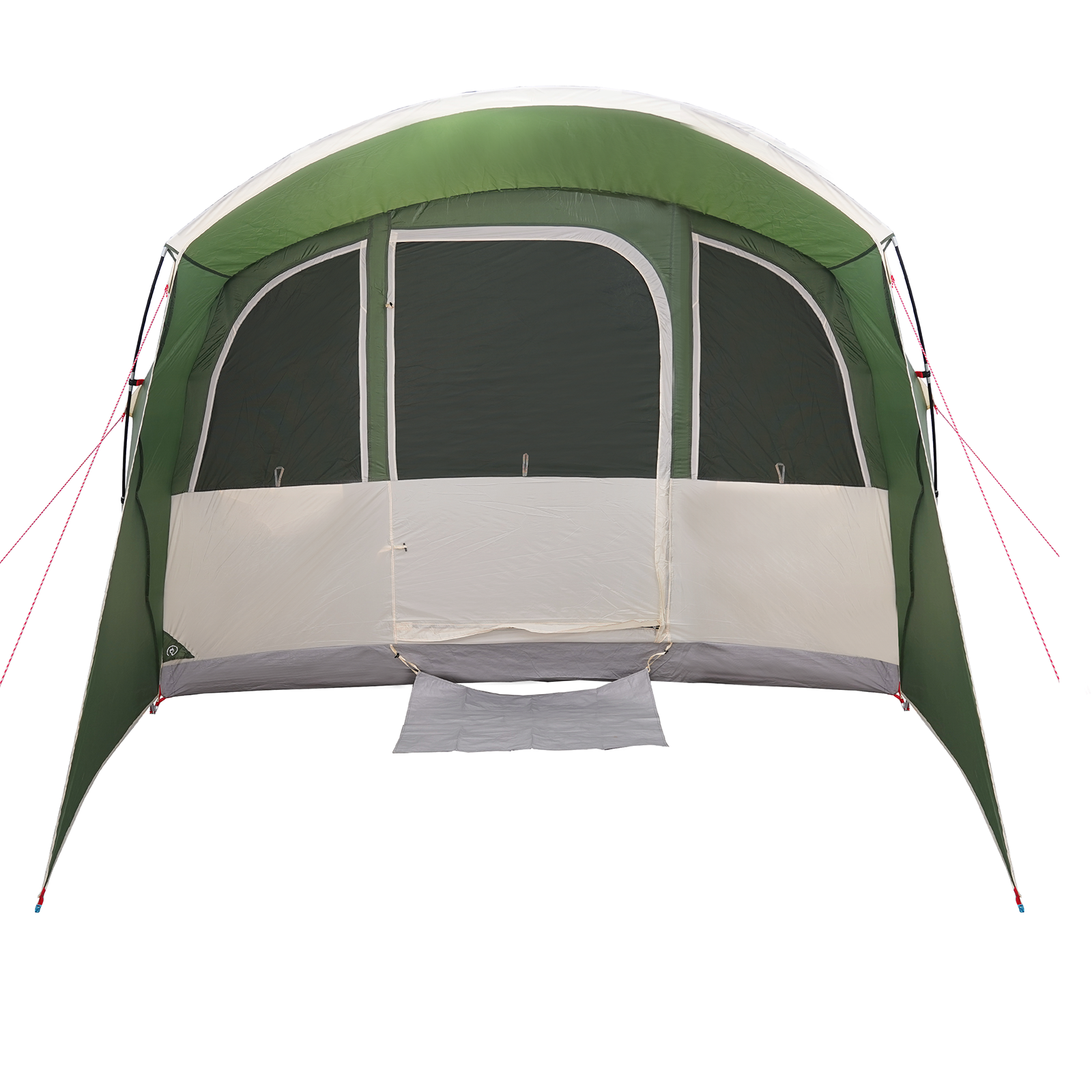 Tenda Familiare  con Finestre Tunnel Verde per 8 Persone Impermeabile