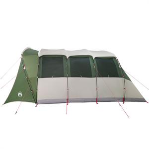 Tenda Familiare  con Finestre Tunnel Verde per 8 Persone Impermeabile