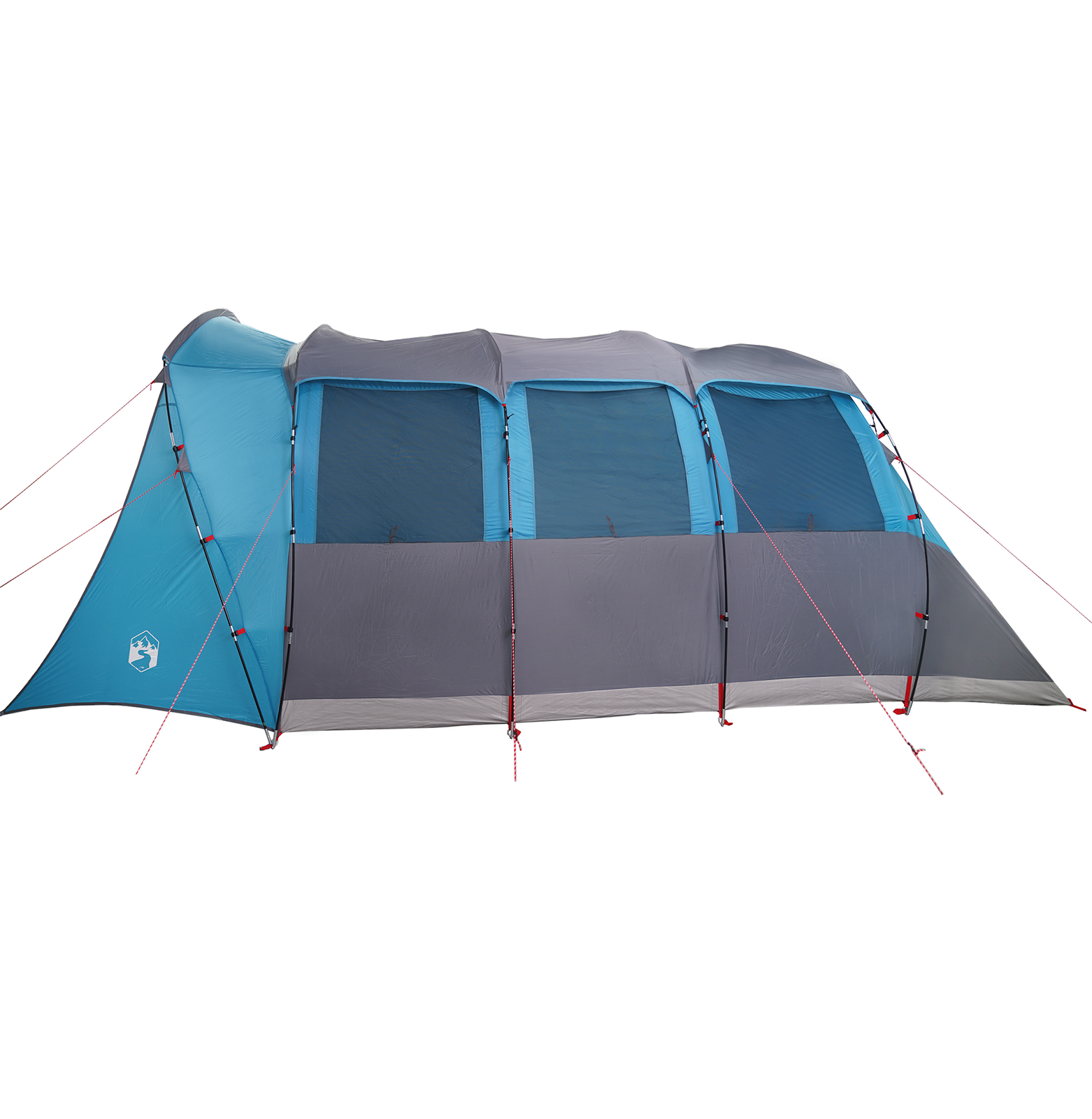 Tenda Familiare  con Finestre Tunnel Blu per 8 Persone Impermeabile