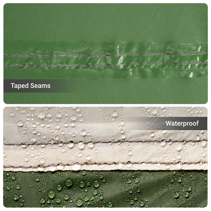 Tenda Familiare  con Finestre a Cupola Verde per 10 Persone Impermeabile