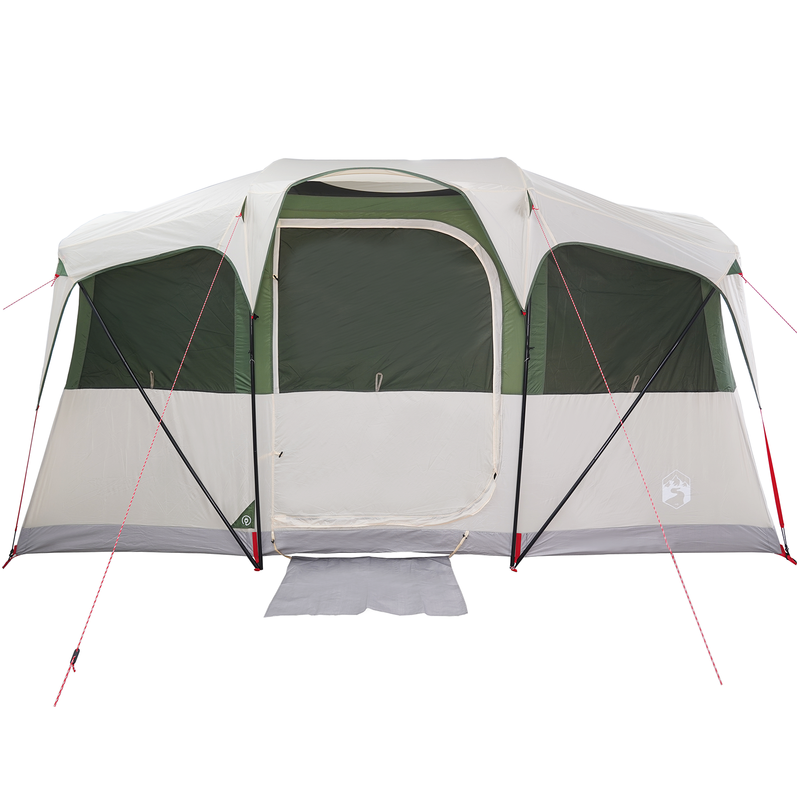 Tenda Familiare  con Finestre a Cupola Verde per 10 Persone Impermeabile
