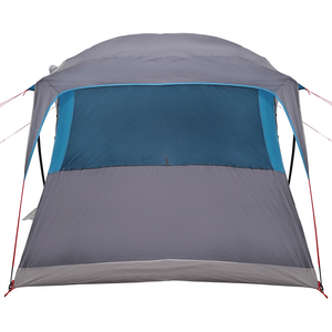 Tenda familiare con finestre Dome blu impermeabile per 10 persone