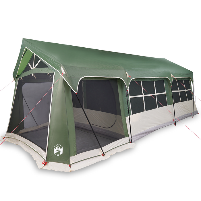 Tenda da Campeggio  con Finestre Verde per 10 Persone Impermeabile
