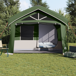 Tenda da Campeggio  con Finestre Verde per 10 Persone Impermeabile