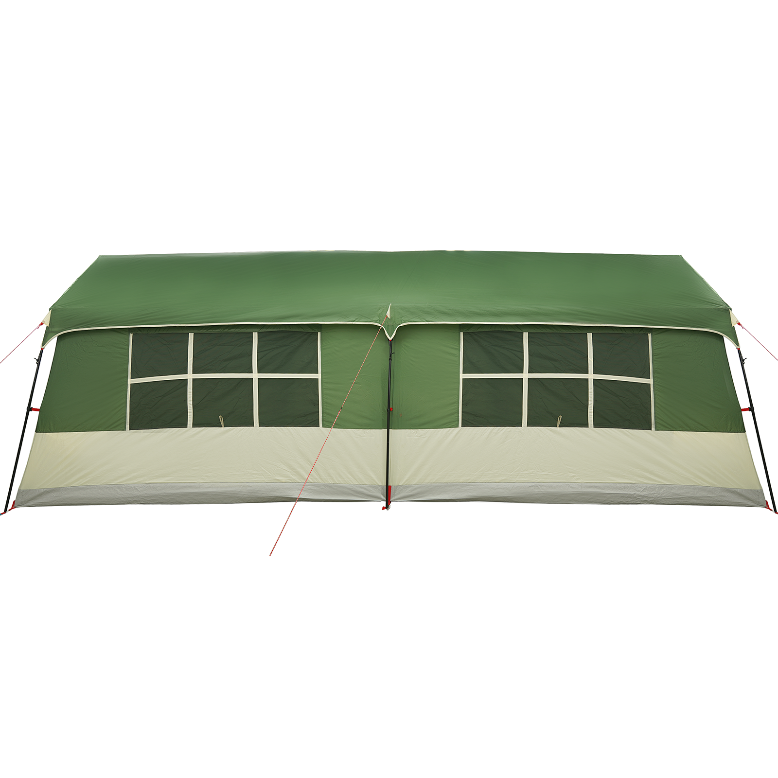 Tenda da Campeggio con Finestre Verde 12-Persone Impermeabile