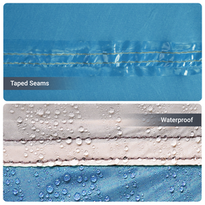 Tenda da campeggio con finestre blu per 12 persone impermeabile