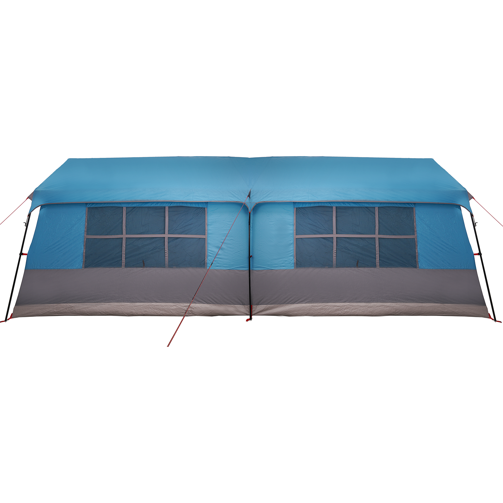 Tenda da campeggio con finestre blu per 12 persone impermeabile