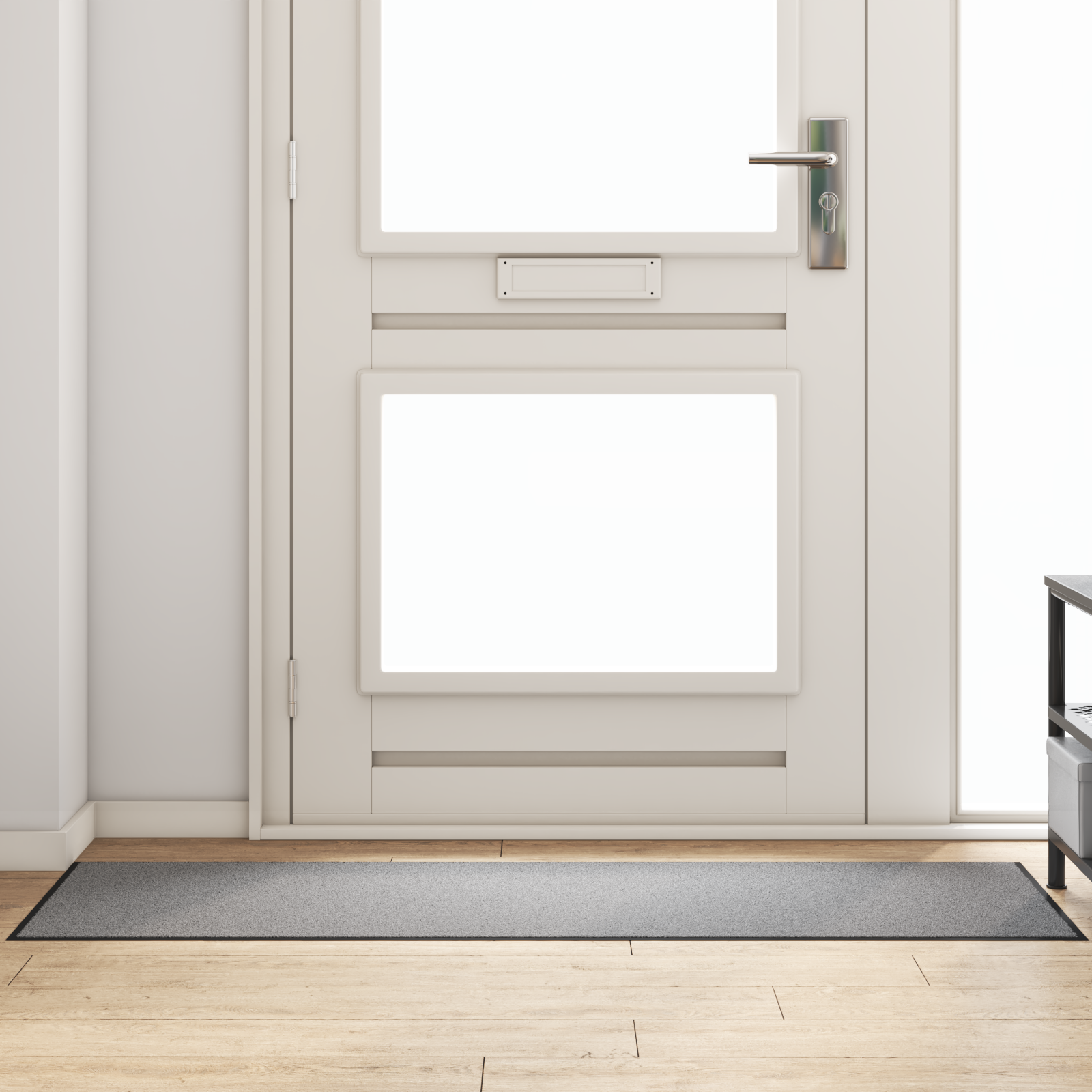 Tappetino rettangolare grigio 60x180 cm