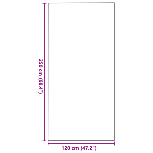 Zerbinetto Rettangolare Marrone 120x250 cm