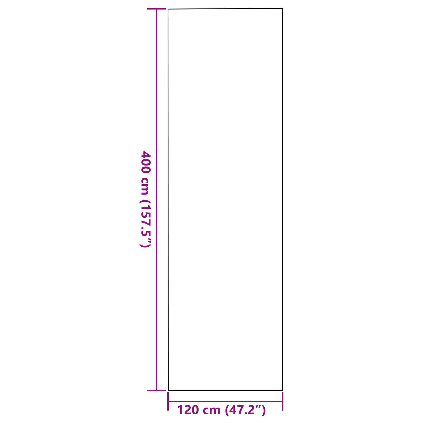 Zerbetto Rettangolare Beige 120x400 cm