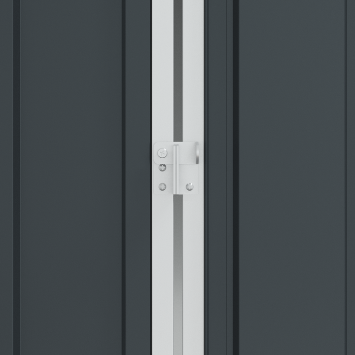 voliera per uccelli  antracite 112x215x141 cm in acciaio