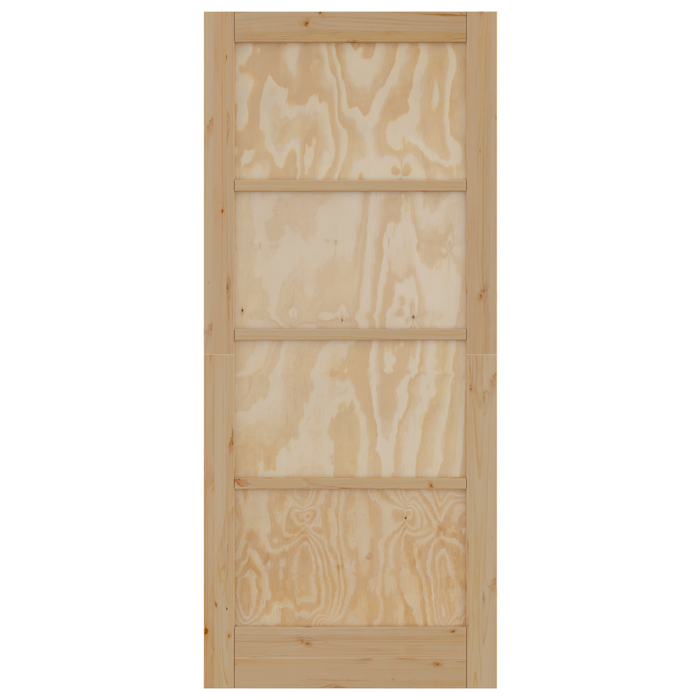 Porta Interna "ORKDAL" 86x198.5x4 cm in Legno Massello di Pino