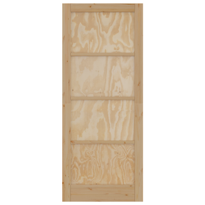 Porta Interna 'ORKDAL'86x211x4 cm in Legno Solido di Pino