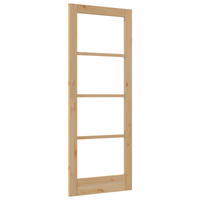 porta interna con vetro "ORKDAL" 78x202x4 cm in legno massello di pino