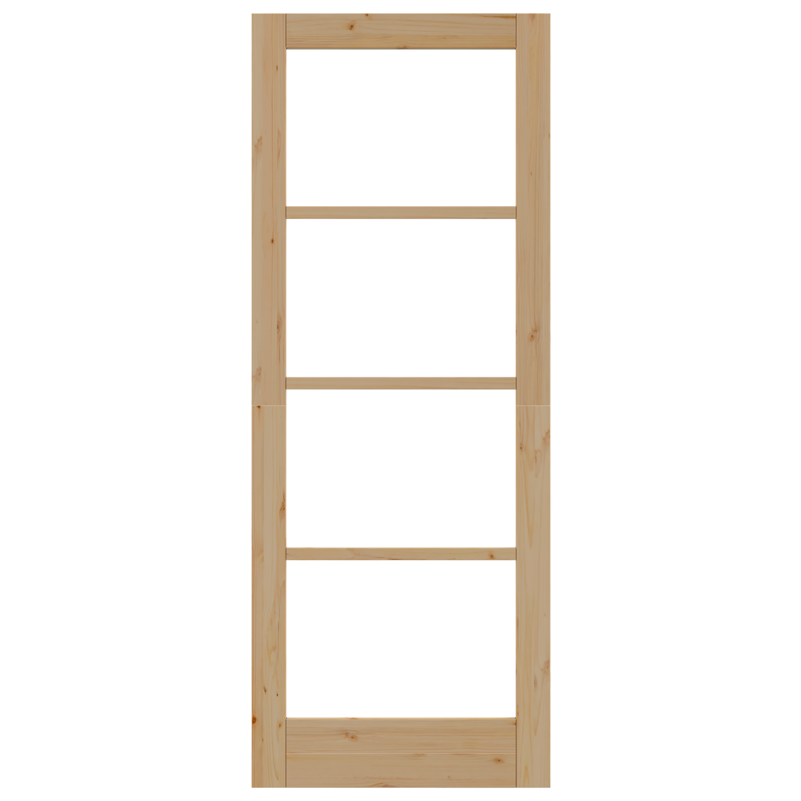 porta interna con vetro "ORKDAL" 78x202x4 cm in legno massello di pino