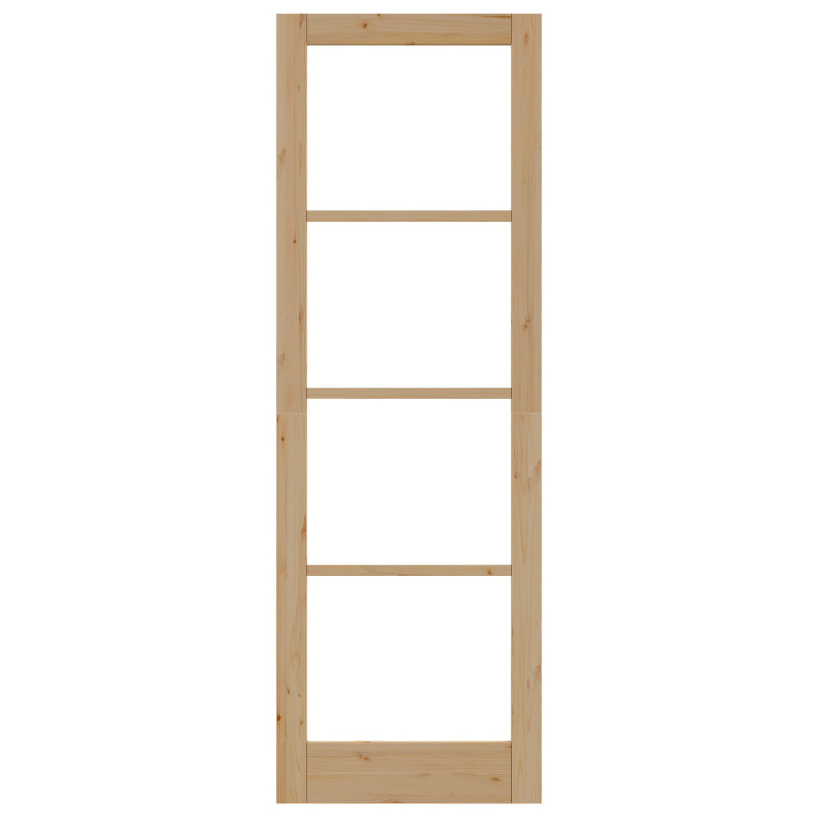 porta interna con vetro "ORKDAL" 78x232x4 cm in legno massello di pino