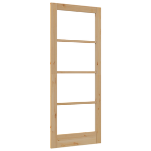 porta interna con vetro 'ORKDAL'83x202x4 cm in legno massello di pino