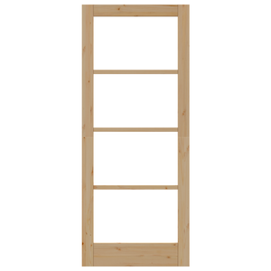 porta interna con vetro 'ORKDAL'83x202x4 cm in legno massello di pino