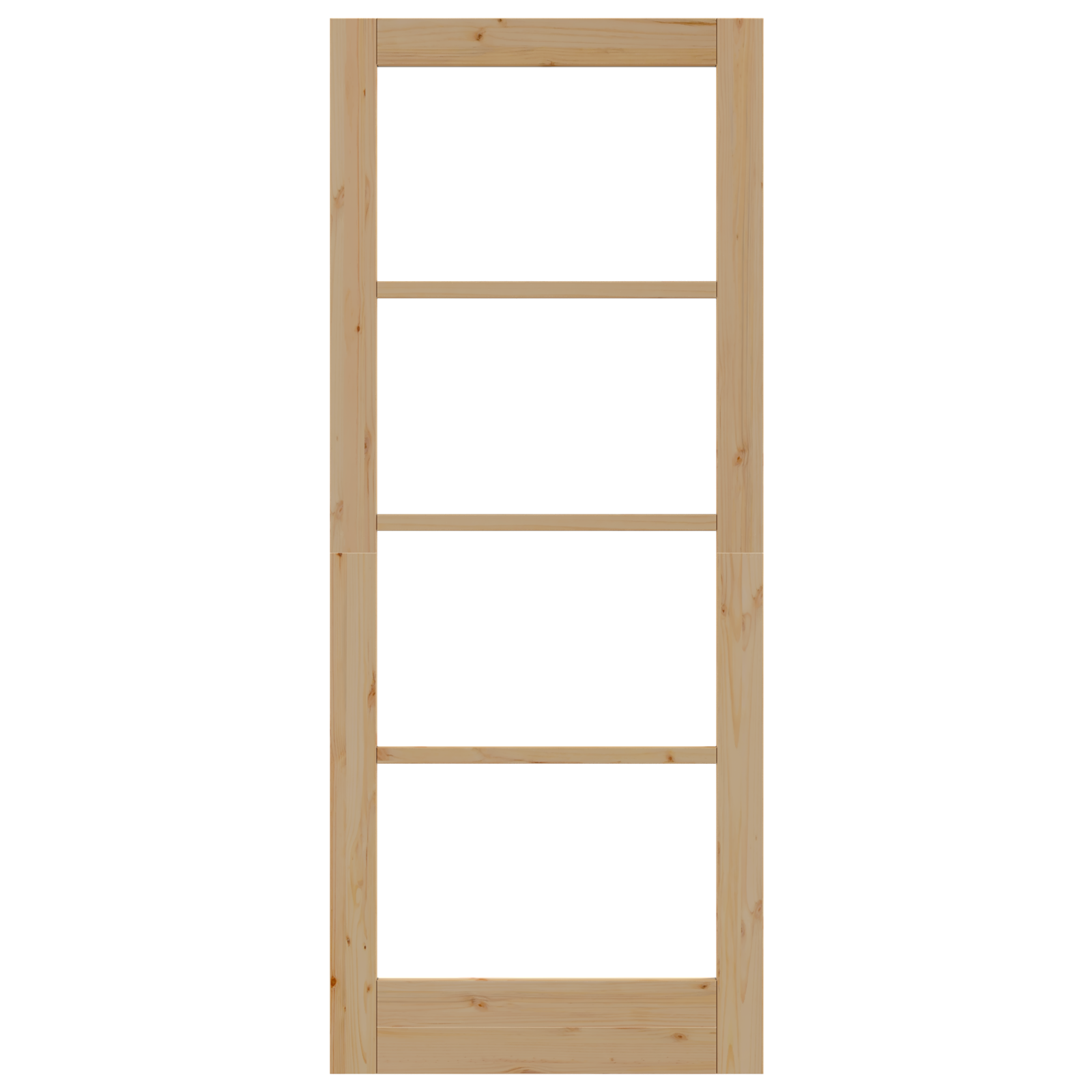 porta interna con vetro 'ORKDAL'83x202x4 cm in legno massello di pino