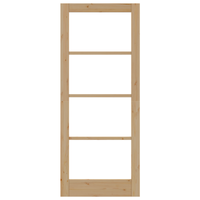 porta interna con vetro 'ORKDAL'83x202x4 cm in legno massello di pino