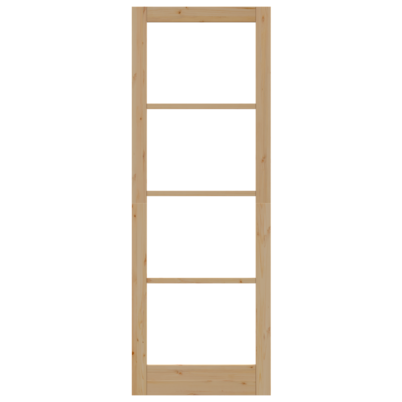 porta interna con vetro 'ORKDAL'83x232x4 cm in legno massello di pino