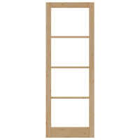 porta interna con vetro 'ORKDAL'83x232x4 cm in legno massello di pino