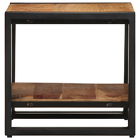 Tavolino da caffè 40x50x38 cm in legno massello di acacia