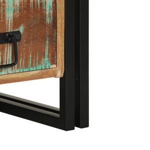 Comodino  Multicolore 40x35x50 cm in legno massello di recupero