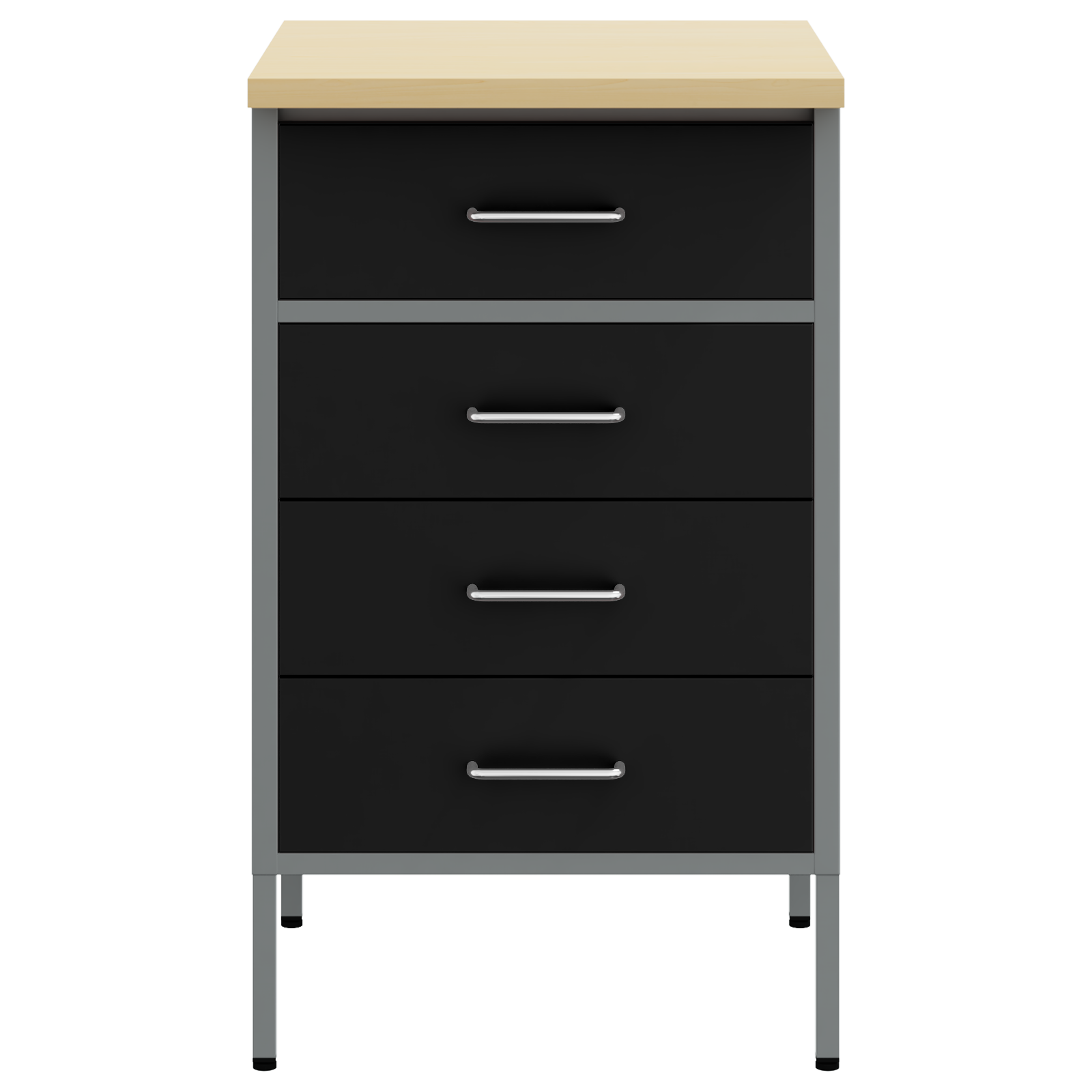 Armadio da lavoro  Nero 50x55x85 cm Acciaio