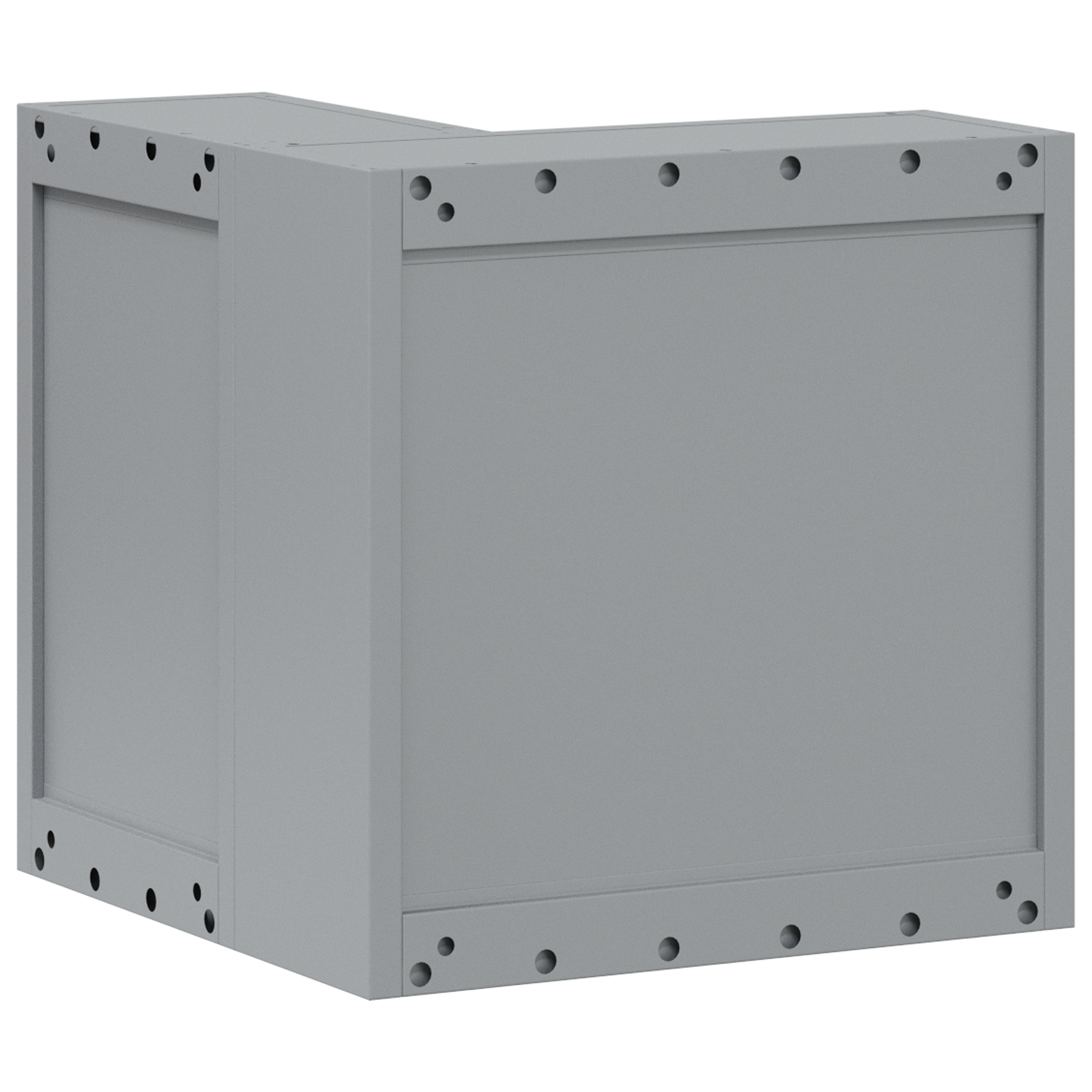 Armadio angolare da parete , bloccabile, in acciaio rosso