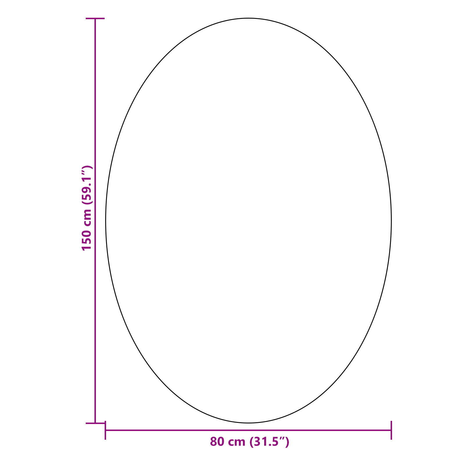 Tappeto "HUARTE" Sabbia 140x200 cm Ovale