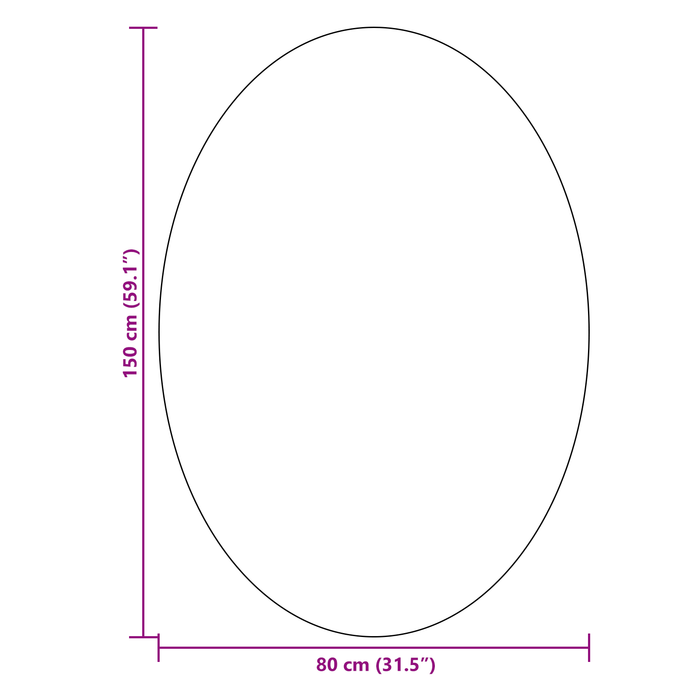 Tappeto "HUARTE" Sabbia 140x200 cm Ovale