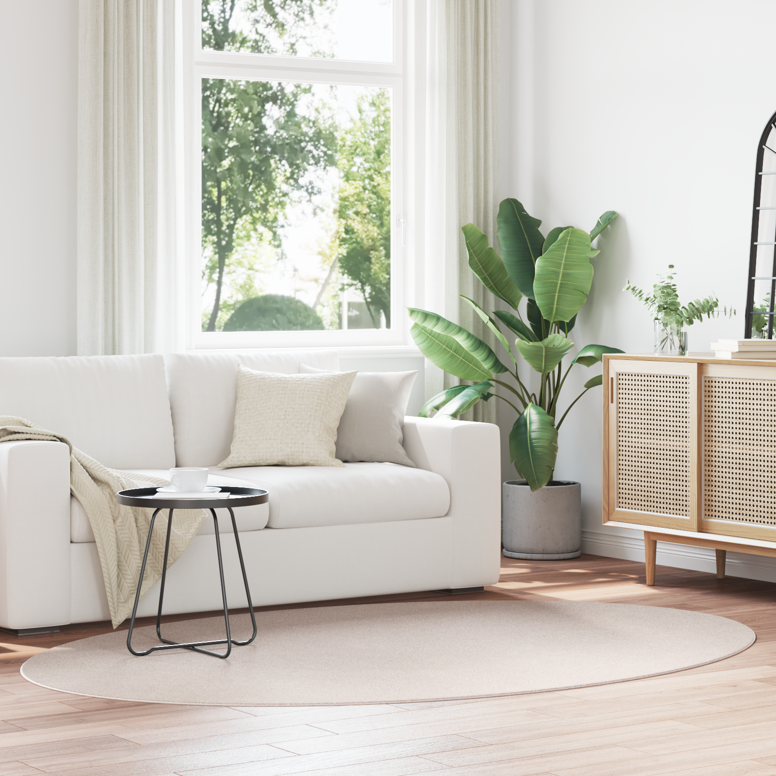 Tappeto  "HUARTE" Sabbia 160x230 cm Ovale