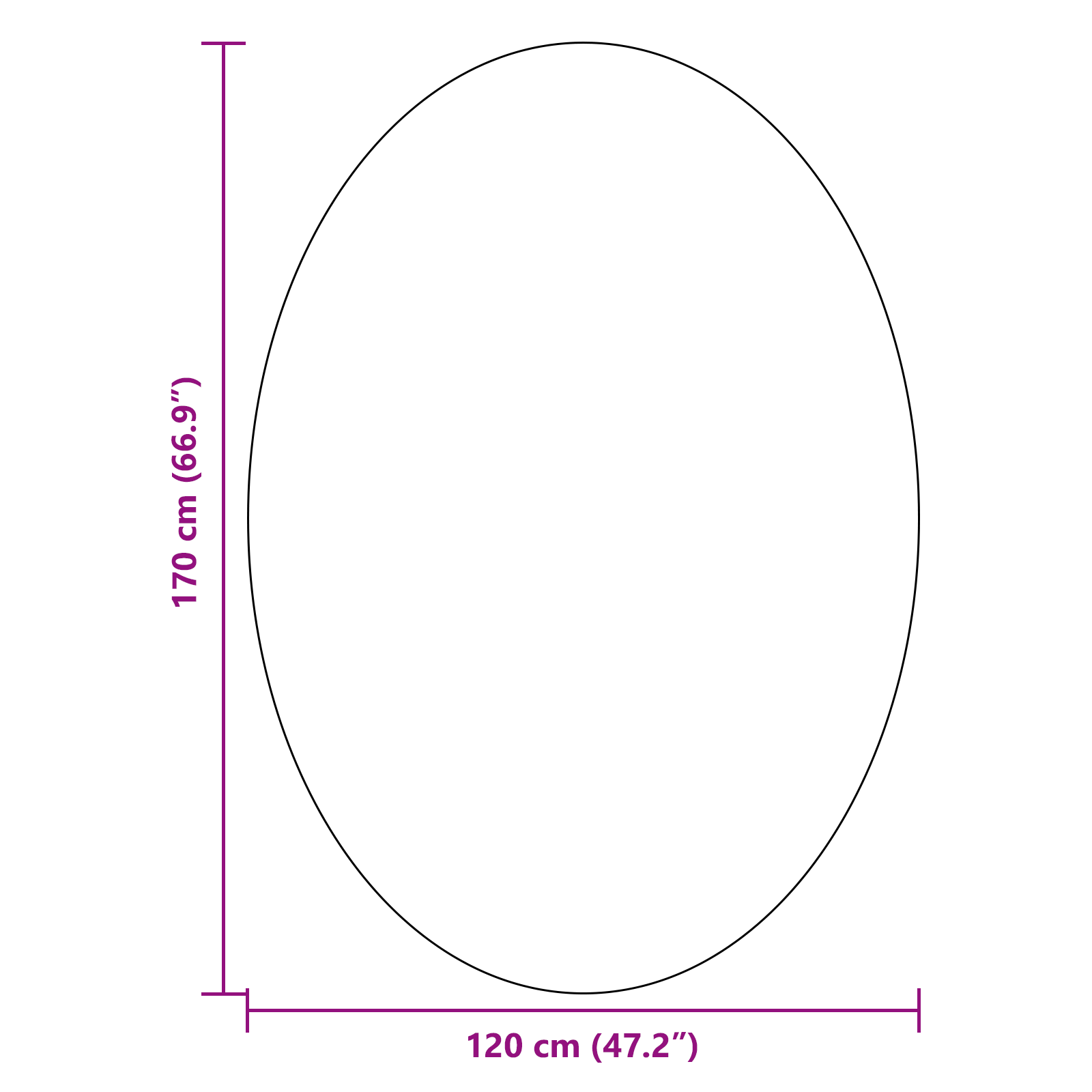 Tappeto "HUARTE" Verde Foresta 120x170 cm Ovale