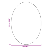 Tappeto "HUARTE" Verde Foresta 160x230 cm Ovale