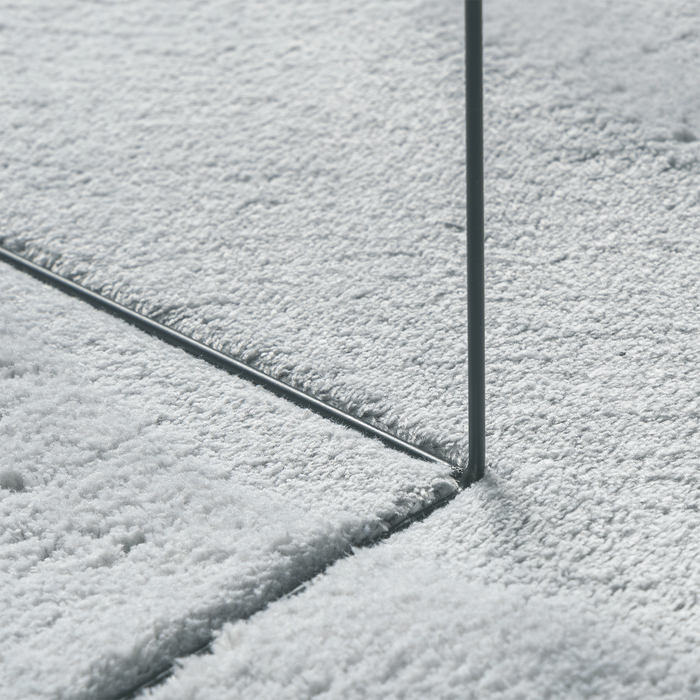 Tappeto 'HUARTE'a pelo corto morbido e lavabile grigio 160x230 cm