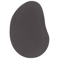 Tappeto per area Antracite 140x200 cm Poliestere Antiscivolo