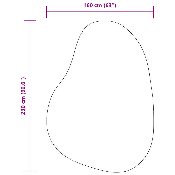 Tappeto "HUARTE" a Pelo Corto Morbido e Lavabile Antracite 160x230 cm