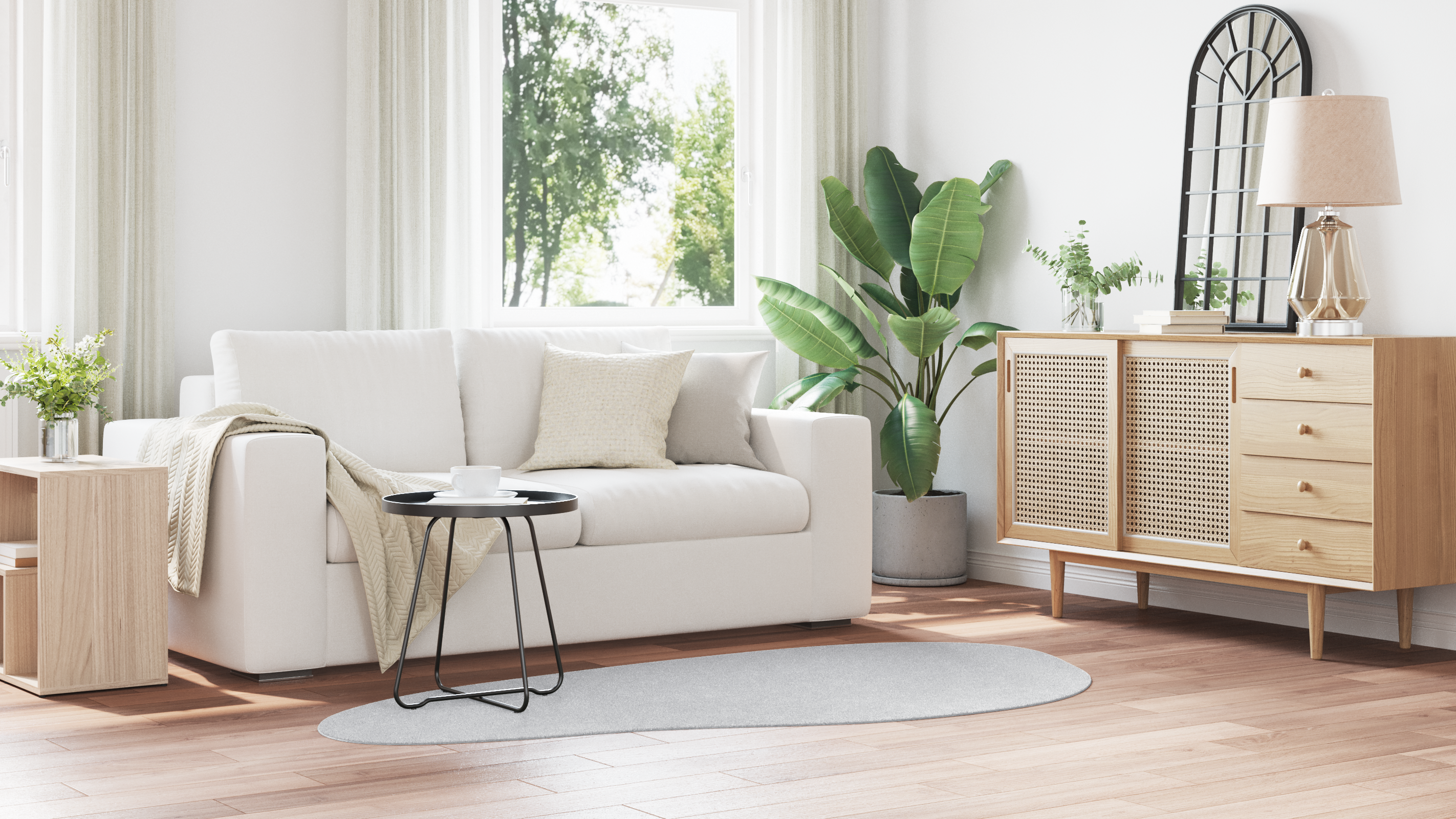 Tappeto 'HUARTE'a pelo corto morbido e lavabile grigio 100x200 cm