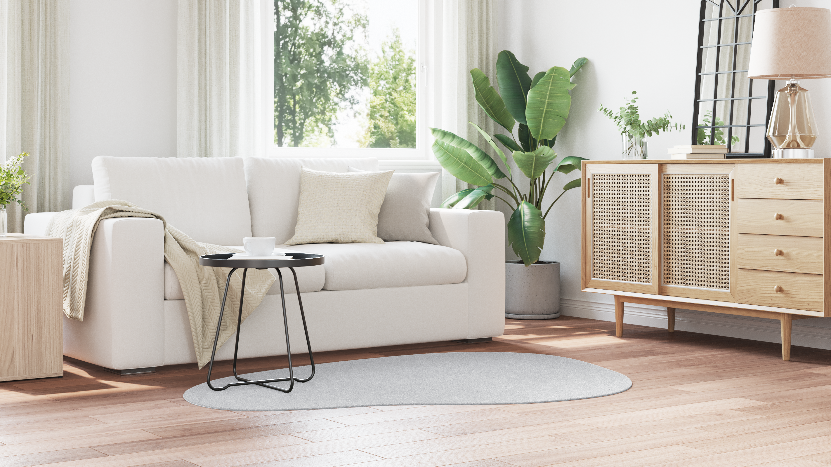 Tappeto 'HUARTE'morbido e lavabile grigio 120x170 cm