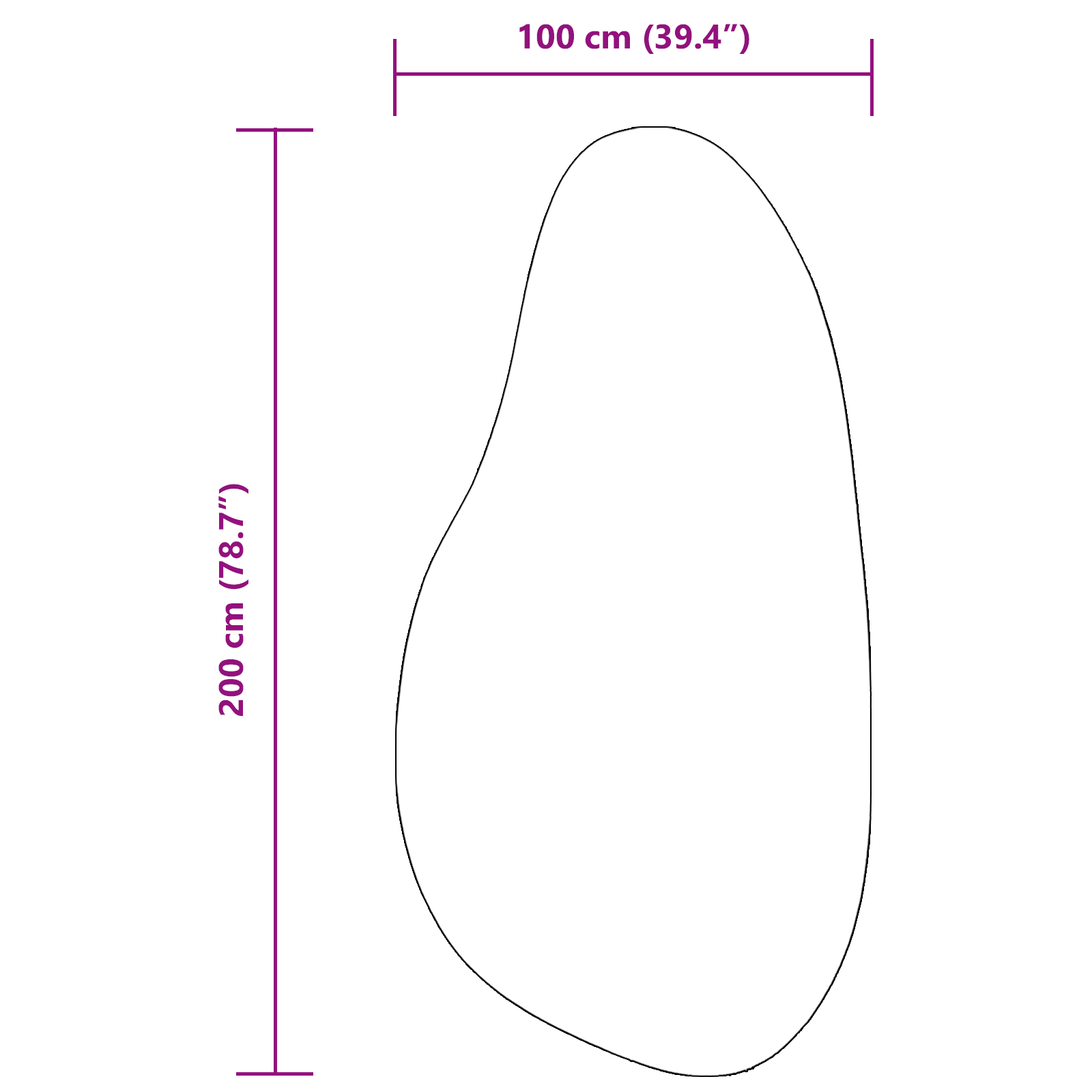 Tappeto "HUARTE" a pelo corto morbido e lavabile nero 100x200 cm