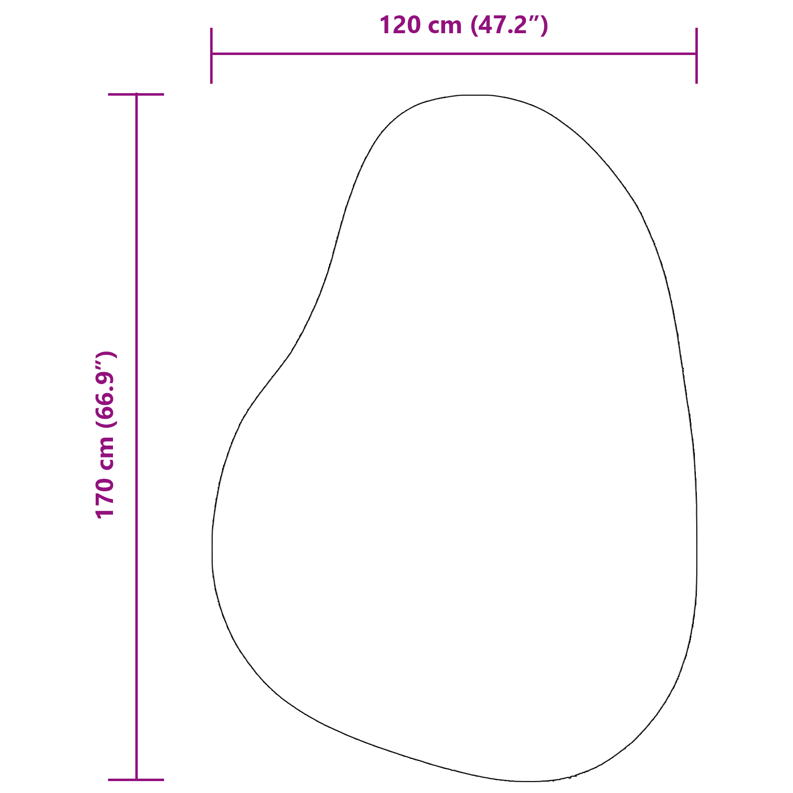 Tappeto "HUARTE" a Pelo Corto Morbido e Lavabile Nero 120x170 cm