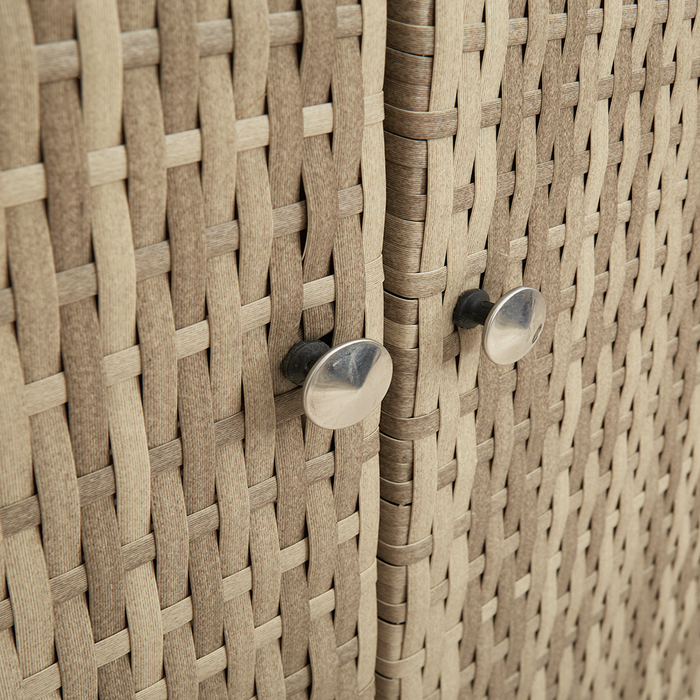 Armadio per stoccaggio  Beige 100x36x102 cm in Rattan