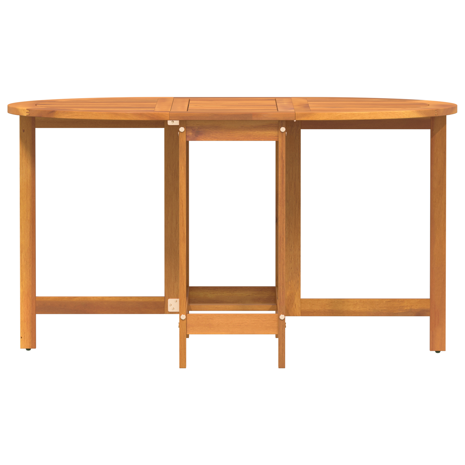 Tavolo da giardino pieghevole a farfalla 110x60x72 cm in legno massello di acacia